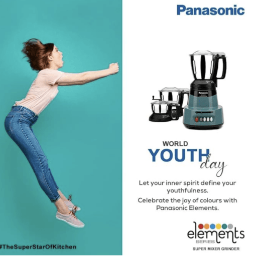 Panasonic MX-AE 475 Red 750 watts Mixer grinder - Image 3